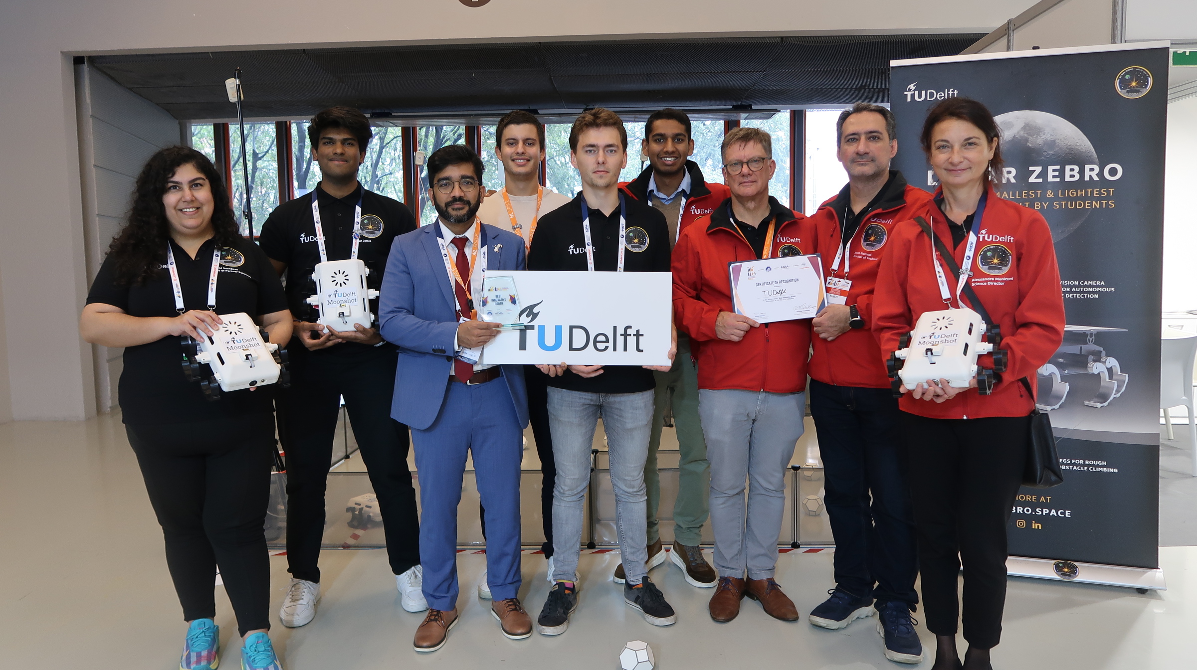 Alessandra Menicucci holding a Zebro.